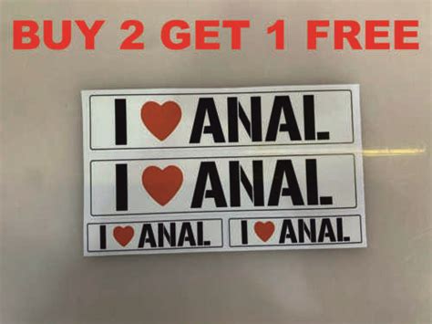 i love anal vinyl decal stickers funny rude toolbox car bumper van window ebay