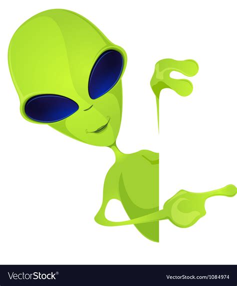 Funny Alien Royalty Free Vector Image Vectorstock