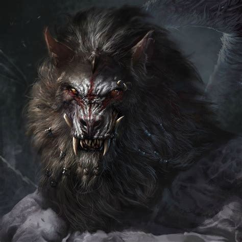 Idée Par Mr Husky Sur Волки Loup Garou Garou Dark Fantasy Art