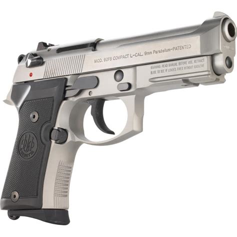 Beretta 92fs Compact Inox 9mm 42 Stainless W Rail And 13rd Mag