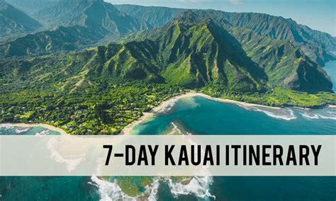 7 Day Kauai Itinerary One Week Kauai Itinerary