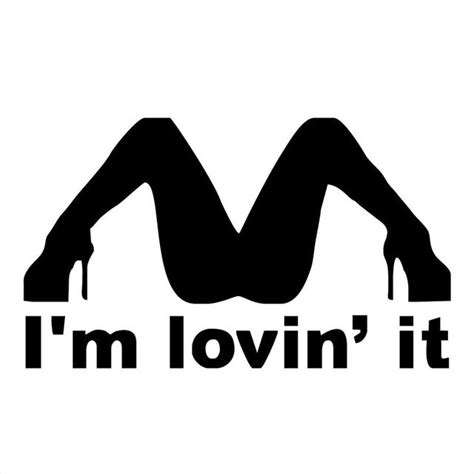 CM CM I M Lovin It Spread Legs Vinyl Car Sticker Funny Hot Girl