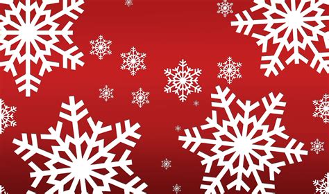 Christmas Snowflakes Red Holiday Wallpapers Hd