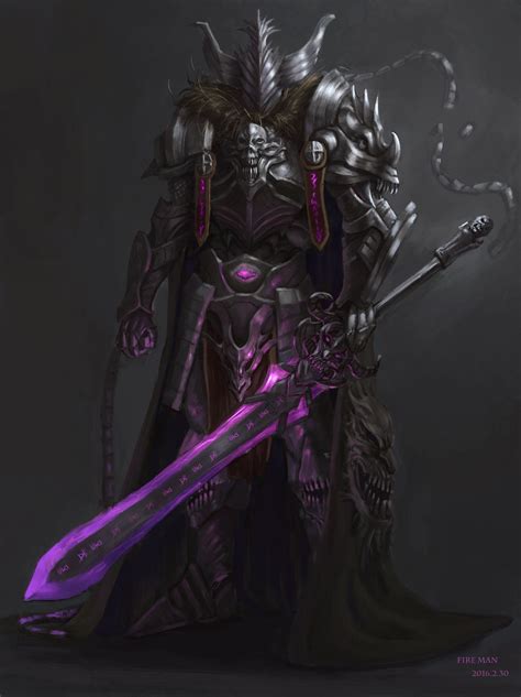 Dark Knight Qiyu Lin Fantasy Character Design Dark Fantasy Fantasy Armor