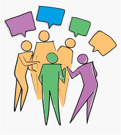 Transparent People Talking Png Group Of People Talking Clipart Png