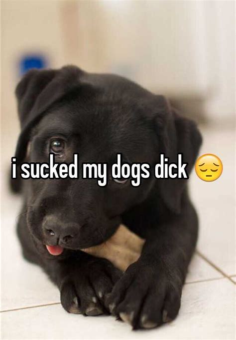 I Sucked My Dogs Dick 😔