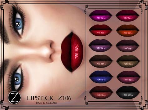 Lipstick Z106 By Zenx From Tsr Sims 4 Downloads