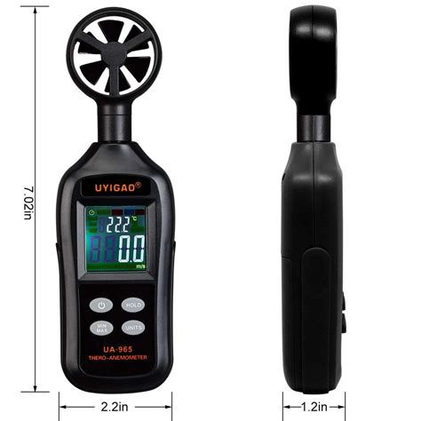 Ua965 Wind Speed Meter Professional Thermo Anemometer Meter