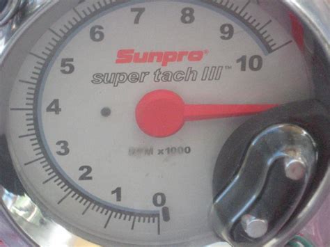 Sell Sunpro Super Tach Iii Tachometer White Chrome Super Tach Iii Nip Read All In Spring
