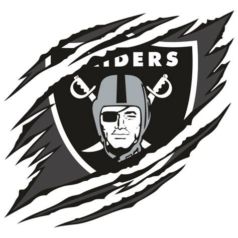 Raiders Logo Black And White Svg Canvas Smorgasbord