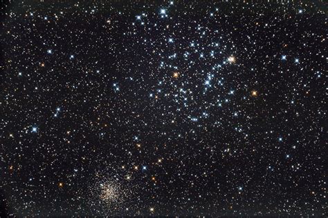 M35 And Ngc 2158 Open Clusters In Gemini Deep Sky Photo Gallery