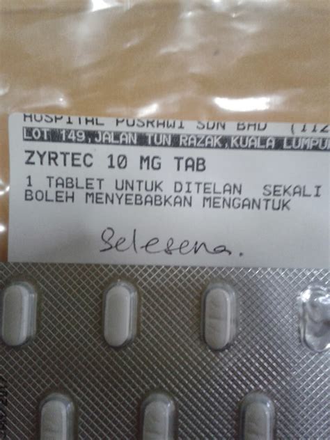 Symptoms (when taking a single dose of 50 mg): Kenali Ubat dan Kesihatan - Airis-Arissa Luv and Life