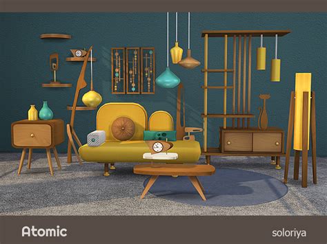 Linzlus Finds — Soloriya Atomic Bedroom Sims 4 4 Color