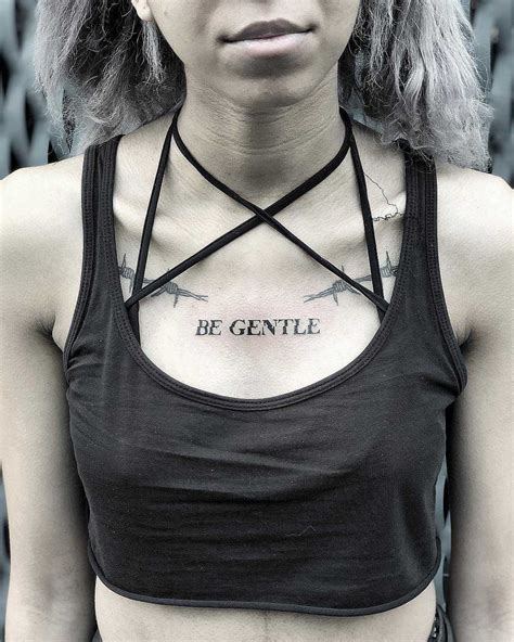 Be Gentle Tattoo By Loz Mclean