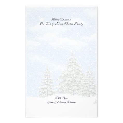 Christmas Winter Scenes Stationery