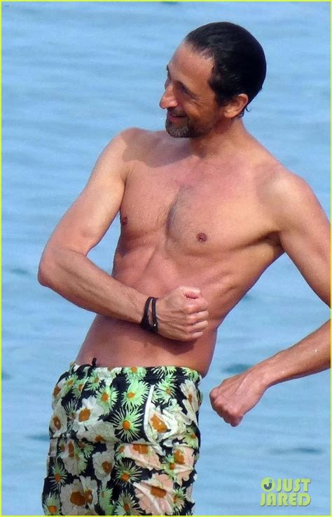 Adrien Brody Enjoys A Shirtless Day At The Beach On Vacation In Ibiza