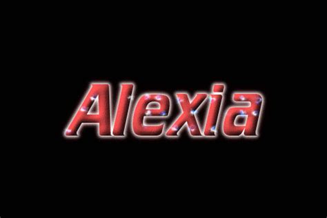 Alexia Logo Herramienta De Diseño De Nombres Gratis De Flaming Text
