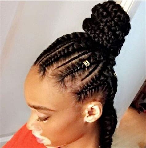5 Box Braids Bun For Beautiful Black Women New Natural Hairstyles