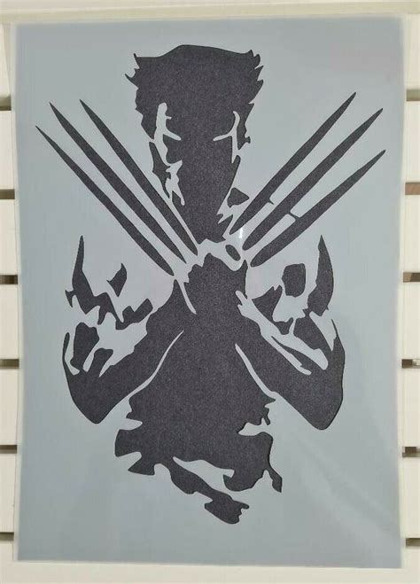 Wolverine X Men Marvel Hero Stencil Mylar Plastic 190mic A4 Etsy Uk