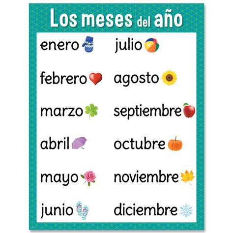 Del Ano En Espanol 36 Best Meses Del Ano Images On Pinterest Spanish