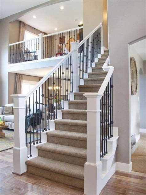 Metal Balusters With White Handrail Metal Balusters For Stairs