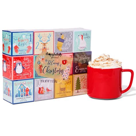 Thoughtfully Gourmet 12 Days Of Christmas Hot Chocolate Gift Set Hot