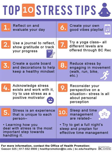 Bc Health Promotion On Twitter Our Ten Best Tips For Stress