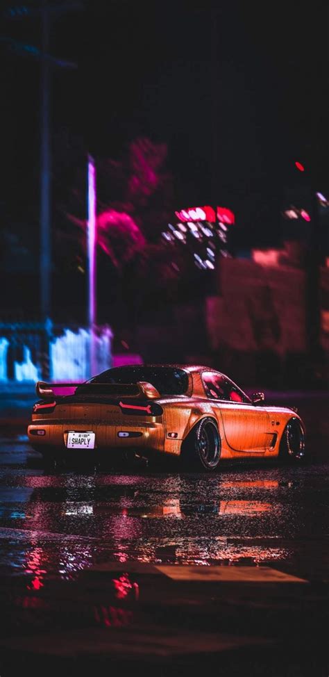 Mazda Rx7 Night Iphone Wallpaper Iphone Wallpapers Iphone Wallpapers