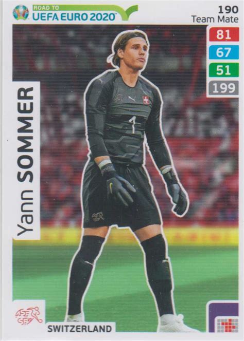 Yann sommer are vârsta de 32 de ani și joacă pe poziția de portar la echipa de club borusia mönchengladbach. Adrenalyn XL Road to UEFA EURO 2020 #190 Yann Sommer ...
