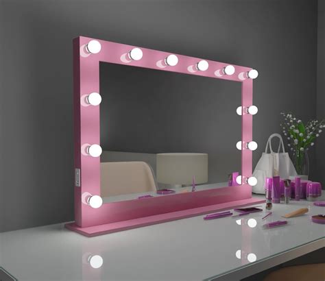 Hollywood Mirror Marilyn 40 X 28 In Pink With Bluetooth
