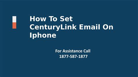 How To Set Centurylink Email On Iphone By Christinalay Issuu