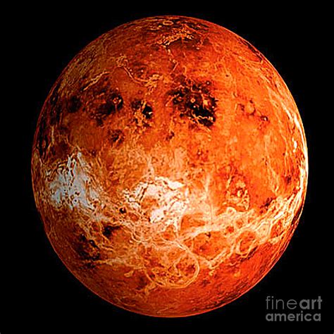 Lightening In The Sulfuric Acid Cloud Of Venus Photograph By Merton Allen