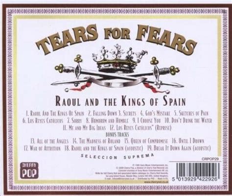 Raoul And The Kings Of Spain [bonus Tracks] By Tears For Fears Cd 1995 For Sale Online Ebay
