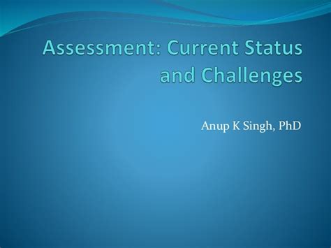 Issues In Assessment