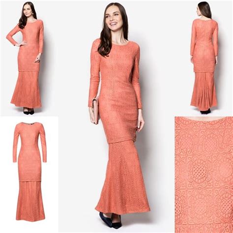Suit muslimah baju peplum dan seluar untuk semua generasi, material como crepe plain dan lembut. Baju Raya 2016 Baju Kurung Moden Lace Minimalis Fesyen ...