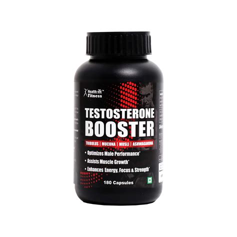 Healthvit Fitness Testosterone Booster Supplement 180 Capsules Medanand