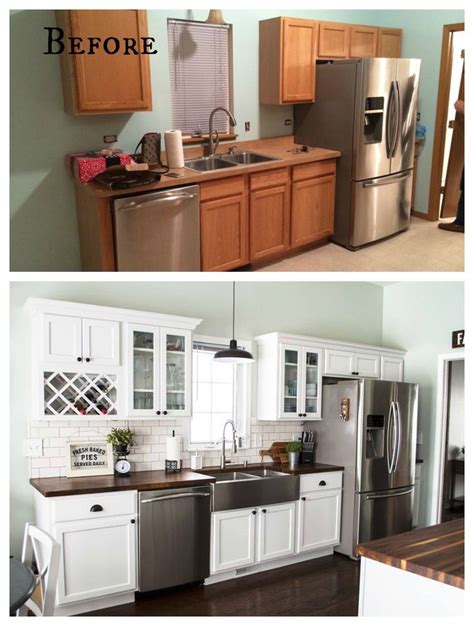 Diy tiny kitchen remodel & apartment kitchen redesigns before and after pictures. 27 Inspiring Kitchen Makeovers- Before and After - Nesting ...