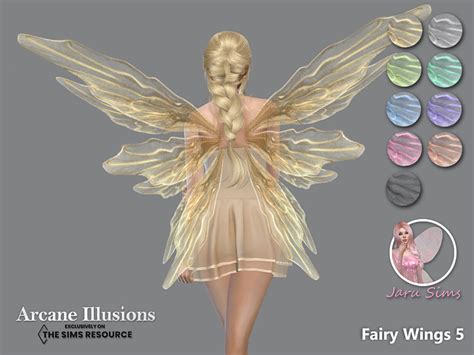 Arcane Illusions Fairy Wings 5 By Jaru Sims At Tsr Sims 4 Updates