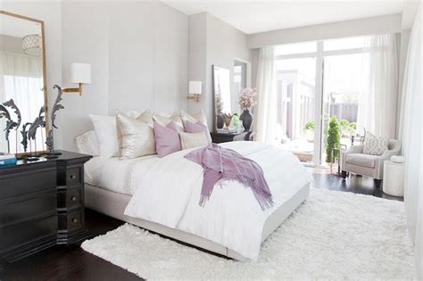 Gray And Purple Bedroom Contemporary Bedroom Carlyle Designs