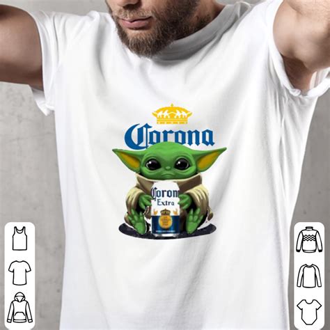 Hot Baby Yoda Hug Corona Extra Beer Shirt Kutee Boutique