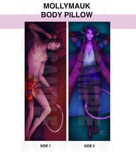 Critical Role Mollymauk Tealeaf 50x150cm Velvet Body Pillow Etsy