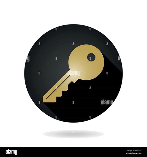 Fine Vector Key Flat Icon Stock Vector Image And Art Alamy