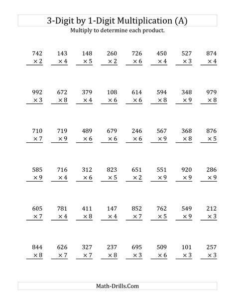 Algebra worksheets for multiplication equations, one step equations, subtraction equations, addition equations, addition and subtraction equations, two step equations. Printable Multiplication Worksheets X3 | PrintableMultiplication.com