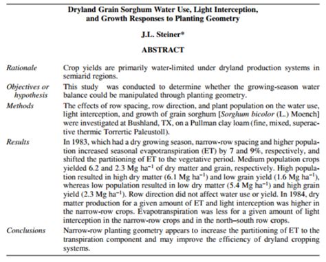 Plus, it is a summary that is written to give readers an insight into what the paper is about and. Paper Abstract example | ECHOcommunity.org