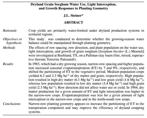 Download free research paper example with an abstract! Paper Abstract example | ECHOcommunity.org