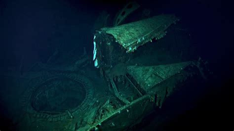 Wreck Of Japanese Aircraft Carrier Kaga Sunk During The Battle Of
