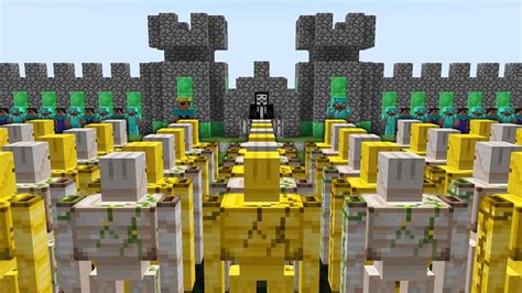 Will Golems Be Able To Destroy Castle Of Noob Pro And Hacker Minecraft