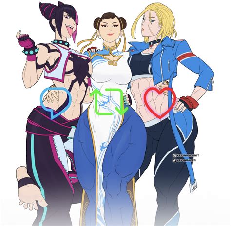 Chun Li Cammy White And Han Juri Street Fighter And 2 More Drawn By