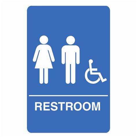 Unisex Ada Restroom Sign Clip Art Library