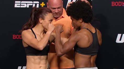 Michelle Waterson Vs Angela Hill Weigh In Face Off UFC Fight